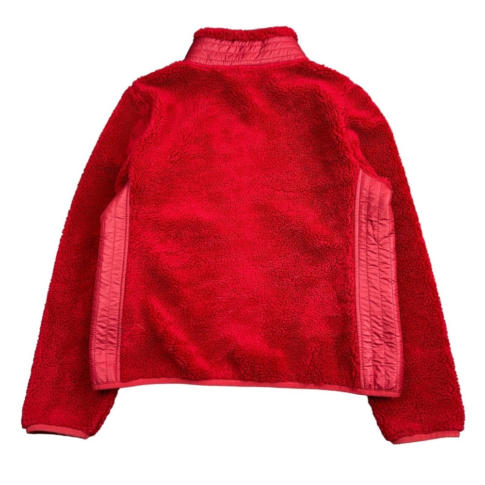 Lauren Ralph Lauren Active Fleece‎ Jacket Women's Large Red Deep Pile Full Zip - Picture 2 of 13